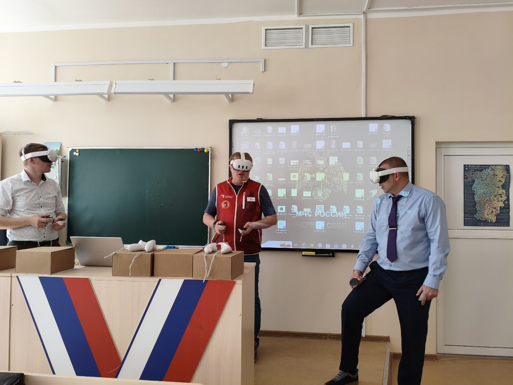 🕶VR-тренажер по пожарной безопасности представили учителям ОБЗР